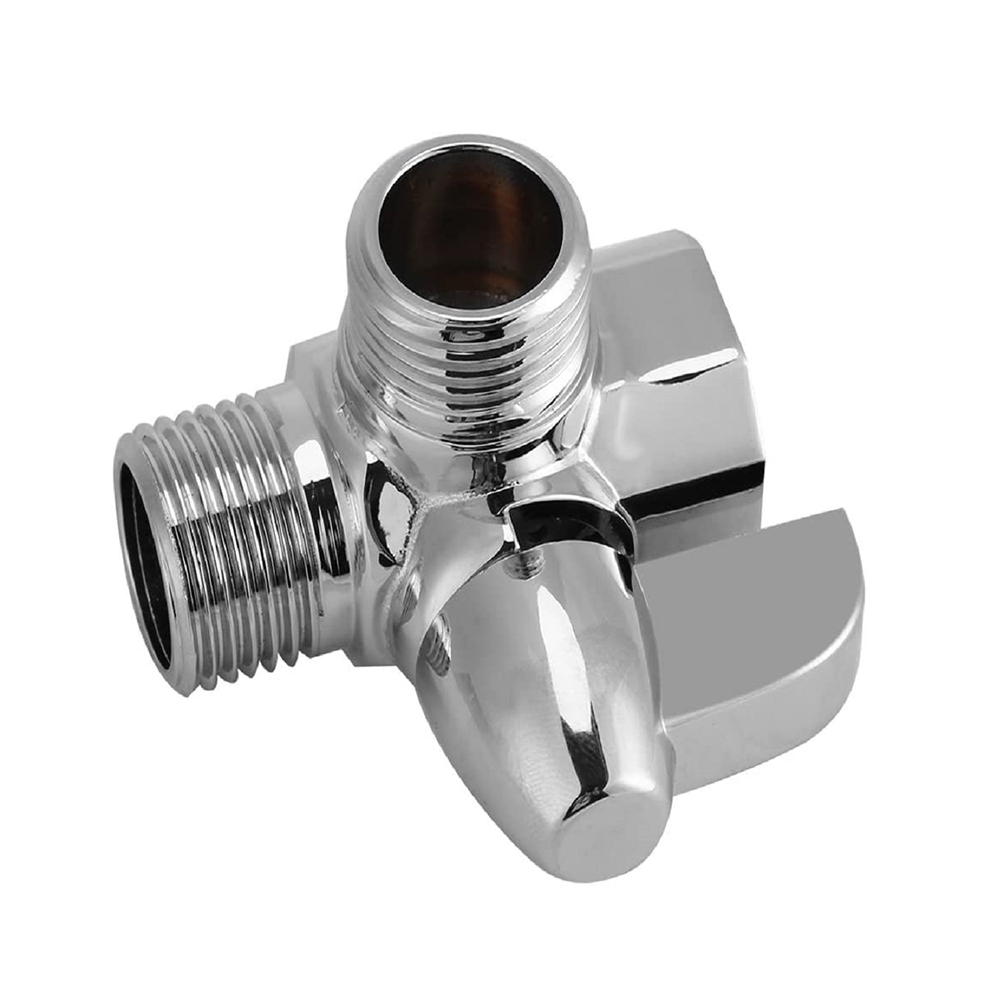 

Brass G1/2 3-Way Shower Arm Diverter Valve Chrome Plated for Hand Shower, 501 Original