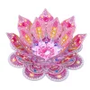 DIY Lotus Flower Diamond Painting Candle Holder Acrylic Three-Dimensional Aromatherapy Rack Home Decor Gift