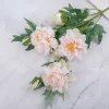 7 Heads Tall Stem Pink Peony Artificial Centerpiece Flower
