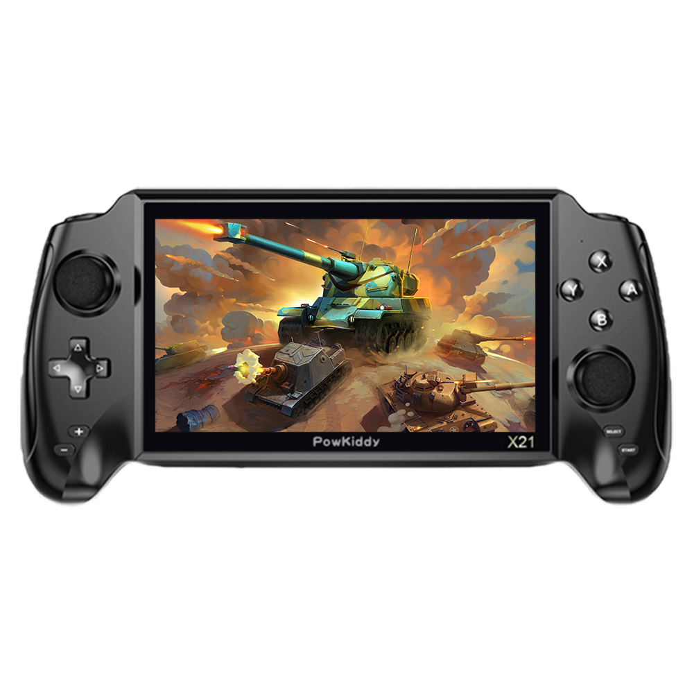 

POWKIDDY X21 Portable Linux Game Console 3000 Retro Pocket Dual Game Player, 501 Original
