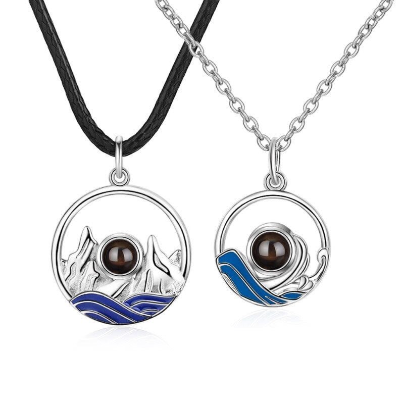 Buzzdaisy 100 Different Languages I Love U Projection Pendant Necklaces