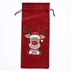5D DIY Special Shaped Drill Diamond Painting Christmas Deer Wine Bottle Bags Covers Kits