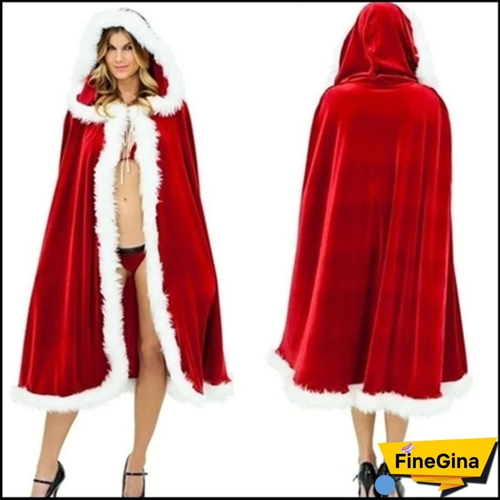 Christmas Costume Adult Christmas Cape Cloak Little Red Riding Hood Women Christmas Cloak