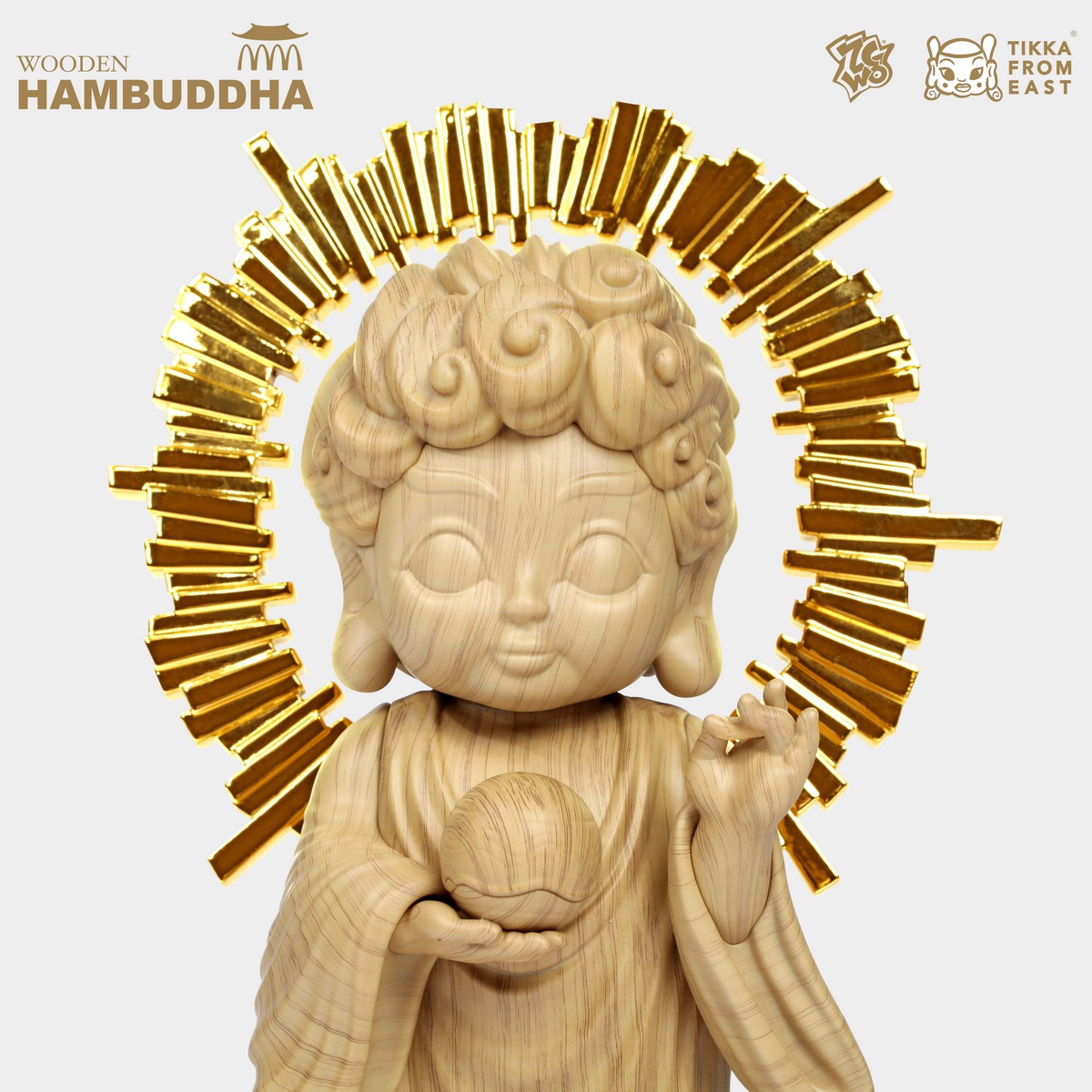 ZCWO H26CM ALL DAY HAMBUDDHA Little Burger Buddha Statue(GK)