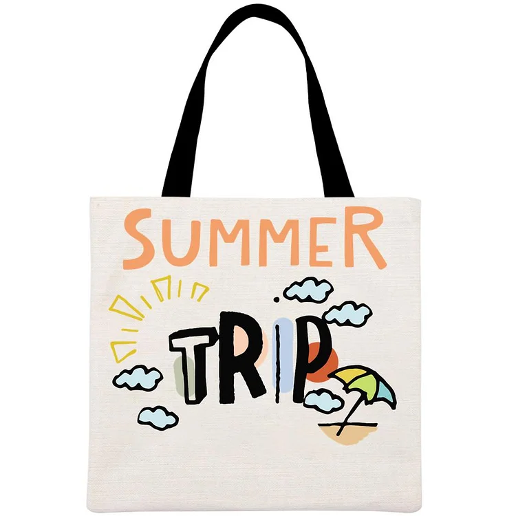 Girl Trip Printed Linen Bag-Annaletters