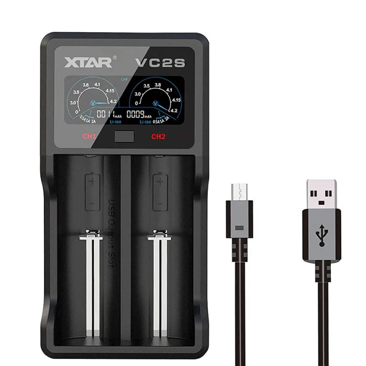 XTAR VC2S Universal USB Smart Intelligent Charger