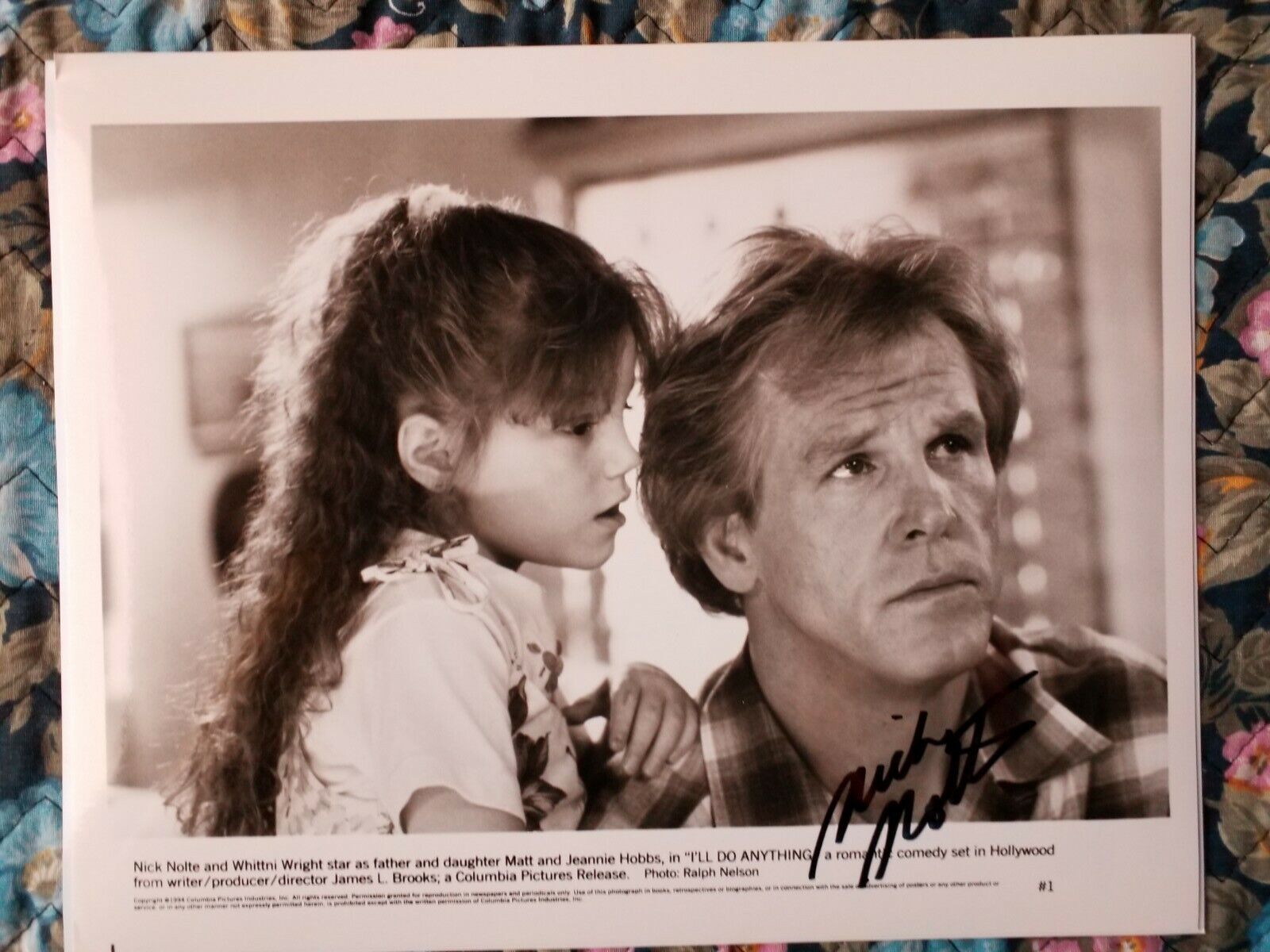 NICK NOLTE Signed Authentic AUTOGRAPH 8 x 10 Photo Poster painting