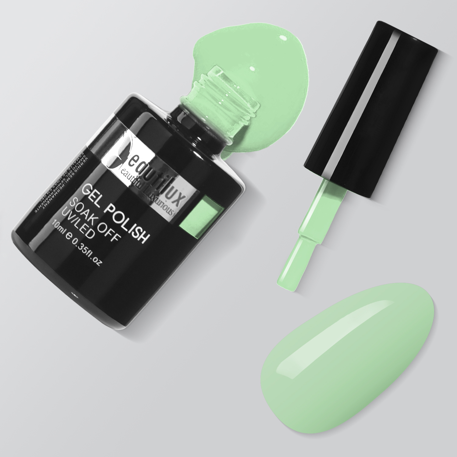 HEMA& TPO Free Nail Gel Polish Color 10ml Summer Collection- Vert d'eau