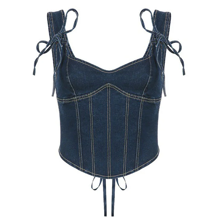 Y2K Denim Corset