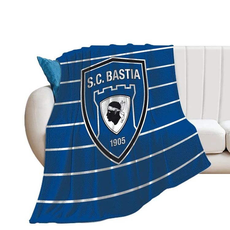 SC Bastia Couvertures De Jet En Flanelle Pour Canapé Couvertures Pour Climatiseurs