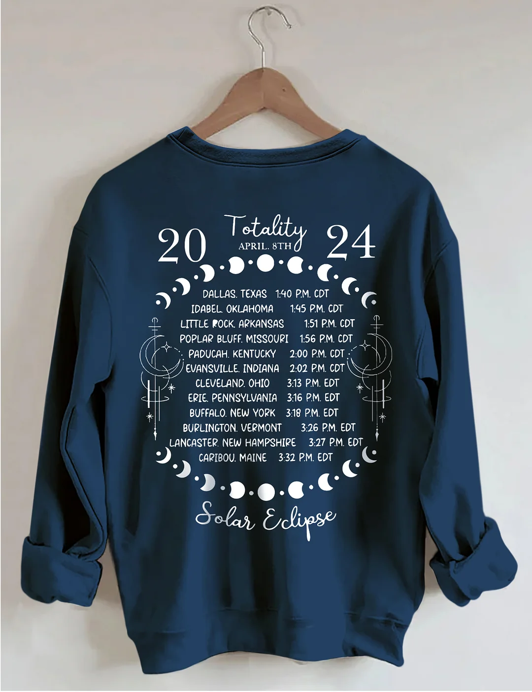 Total Solar Eclipse April 8th 2024 Sweatshirt