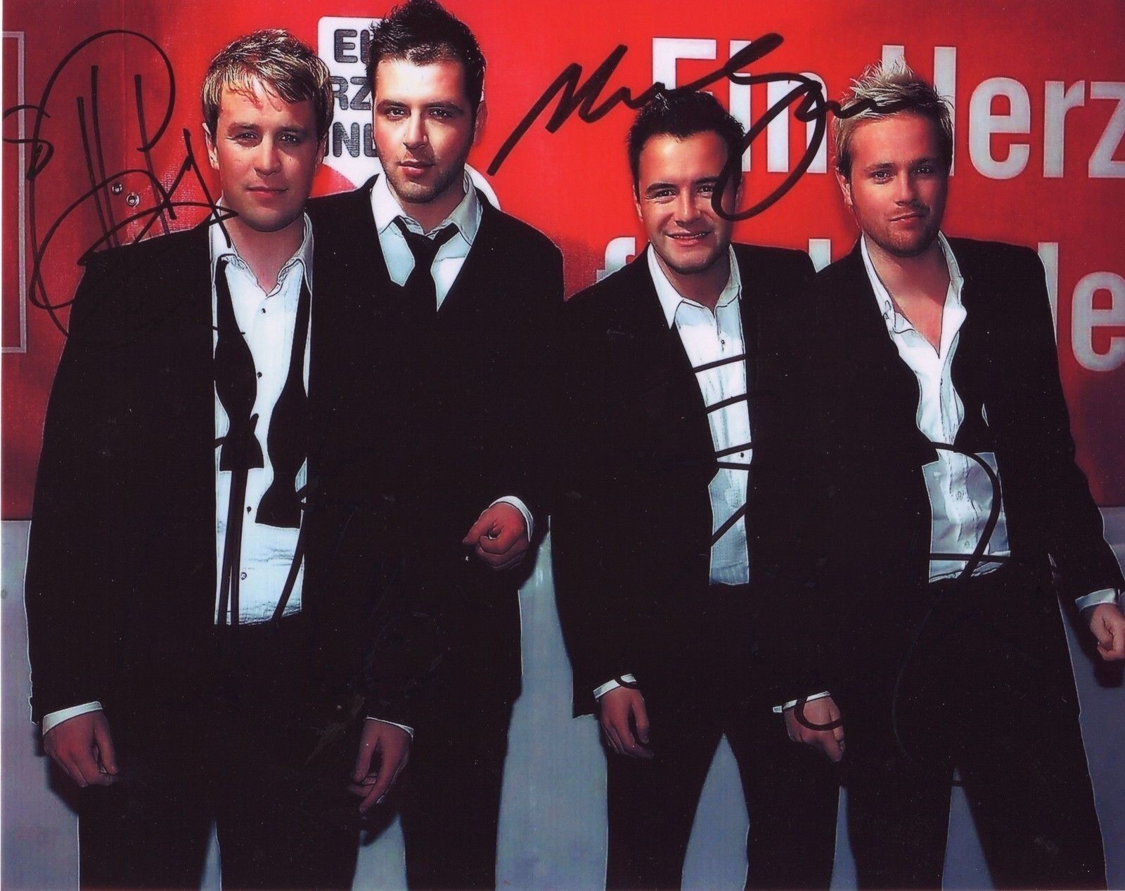 WESTLIFE AUTOGRAPH SIGNED PP Photo Poster painting POSTER