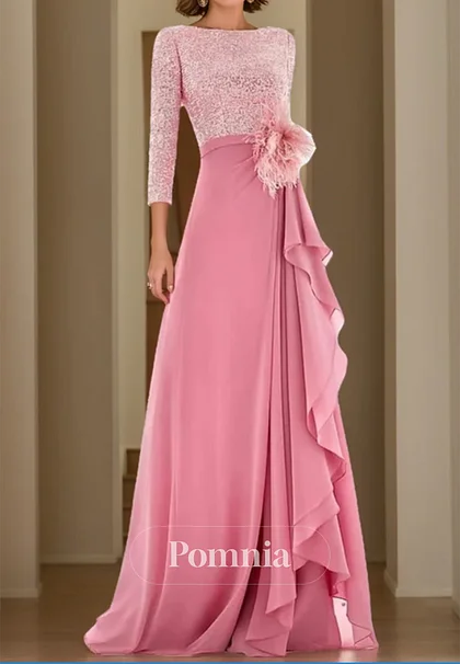 A-Line Half Sleeves Empire-Waist Shirt Mother of the Bride Dress A-Line Half Sleeves Empire-Waist Shirt Mother of the Bride Dress