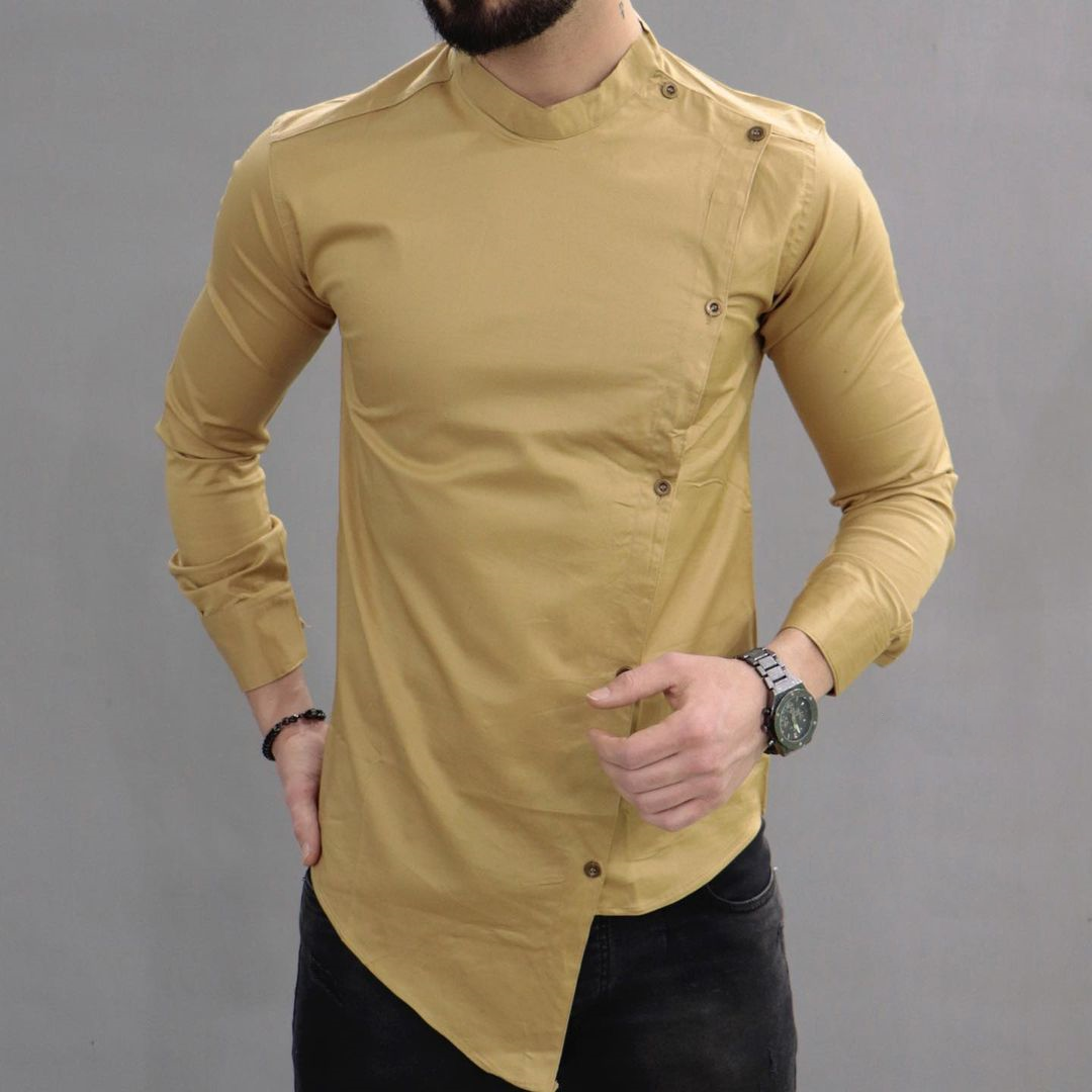 Men's Bias Cut Casual Shirt