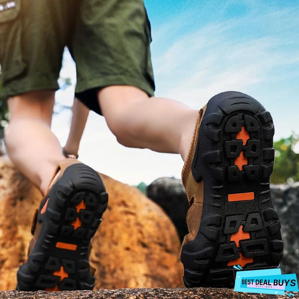 Men's Casual Soft Sandals Genuine Leather Large Size Sandals