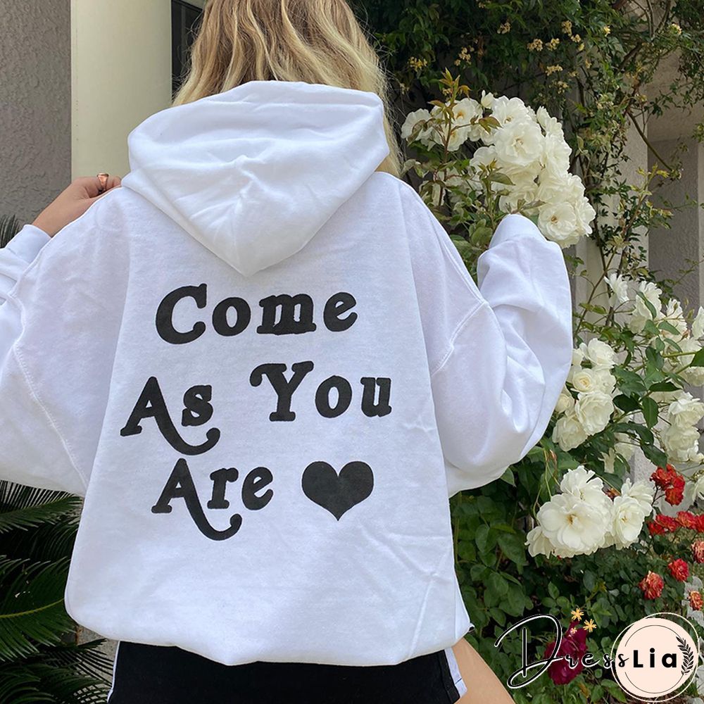 Come Us You Are Print Women's Hoodie