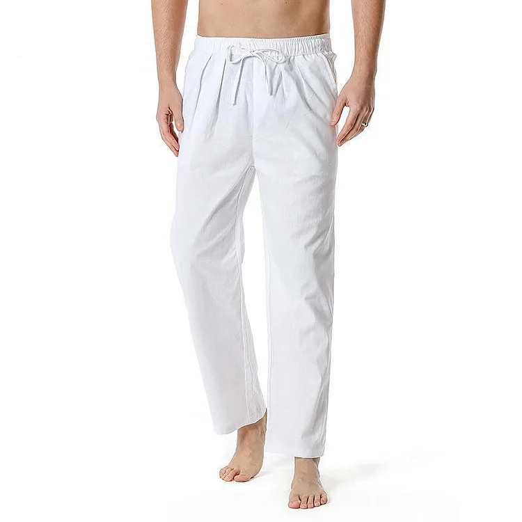 New Cotton Linen Yoga Home Sweatpants Beach Casual Loose Pants