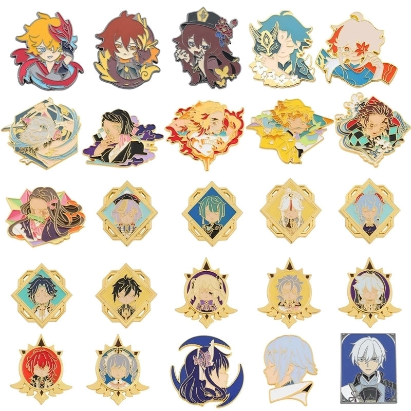 Cartoon Style Pin Cartoon Character Alloy Plating Unisex Brooches