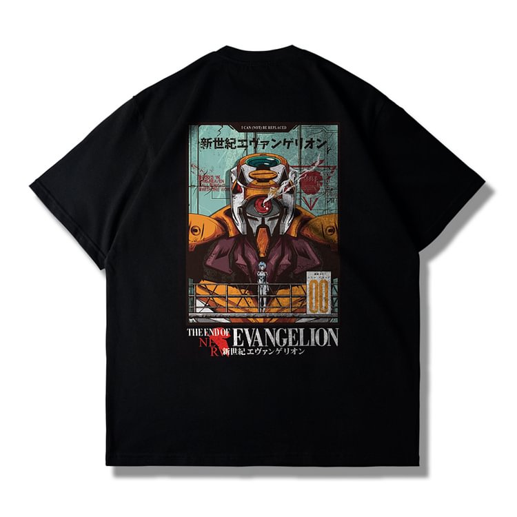 Pure Cotton Evangelion Retro Graphic T-shirt weebmemes