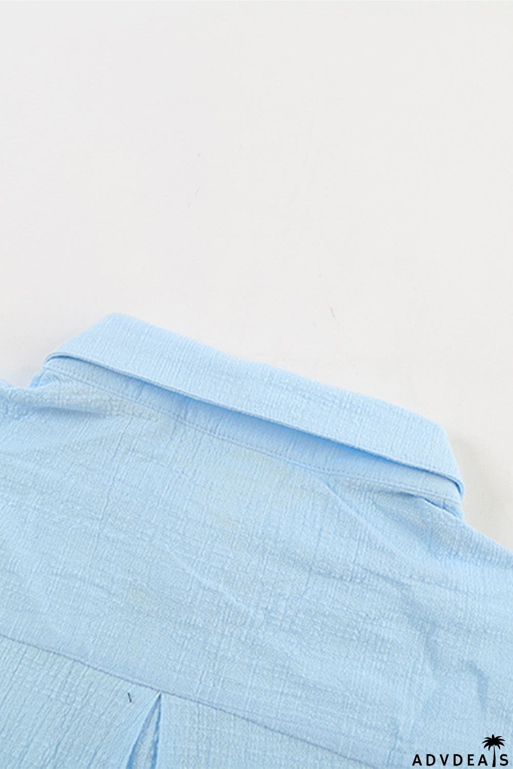 Turn-down Collar Button Front Tank