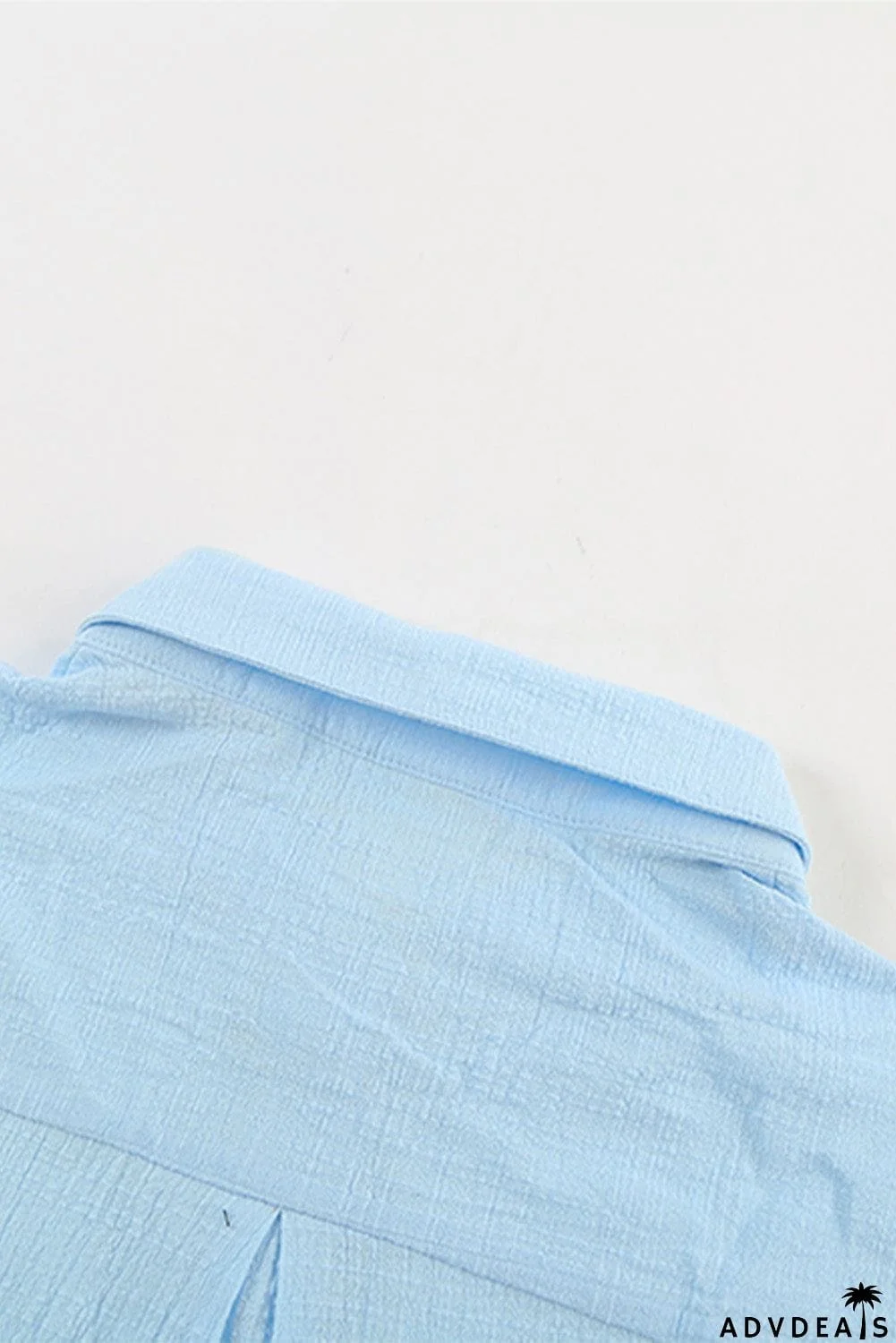 Turn-down Collar Button Front Tank