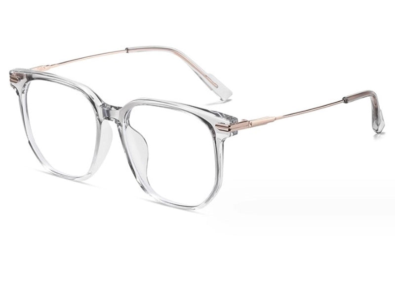 Fashion Minimalist Solid Color Pc Square Full Frame Optical Glasses