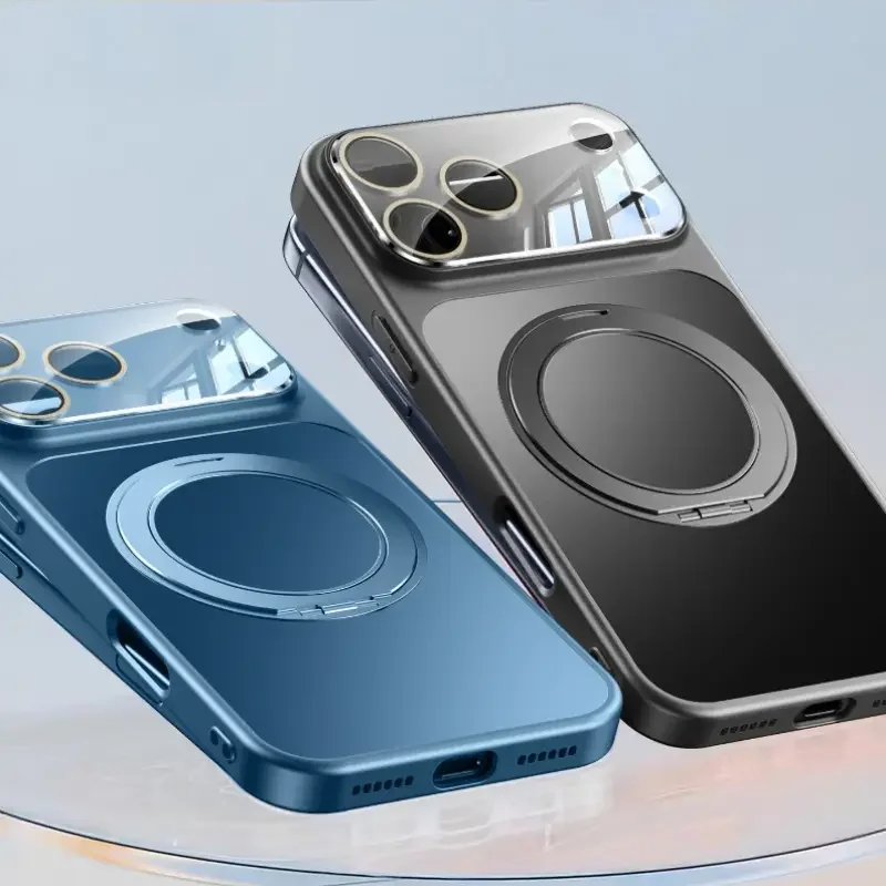 Compatible with Apple iPhone 17 Pro Max phone case, new lens full-coverage drop protection, 17 Pro magnetic protective case, 17pm with stand, PR0 premium matte finish.