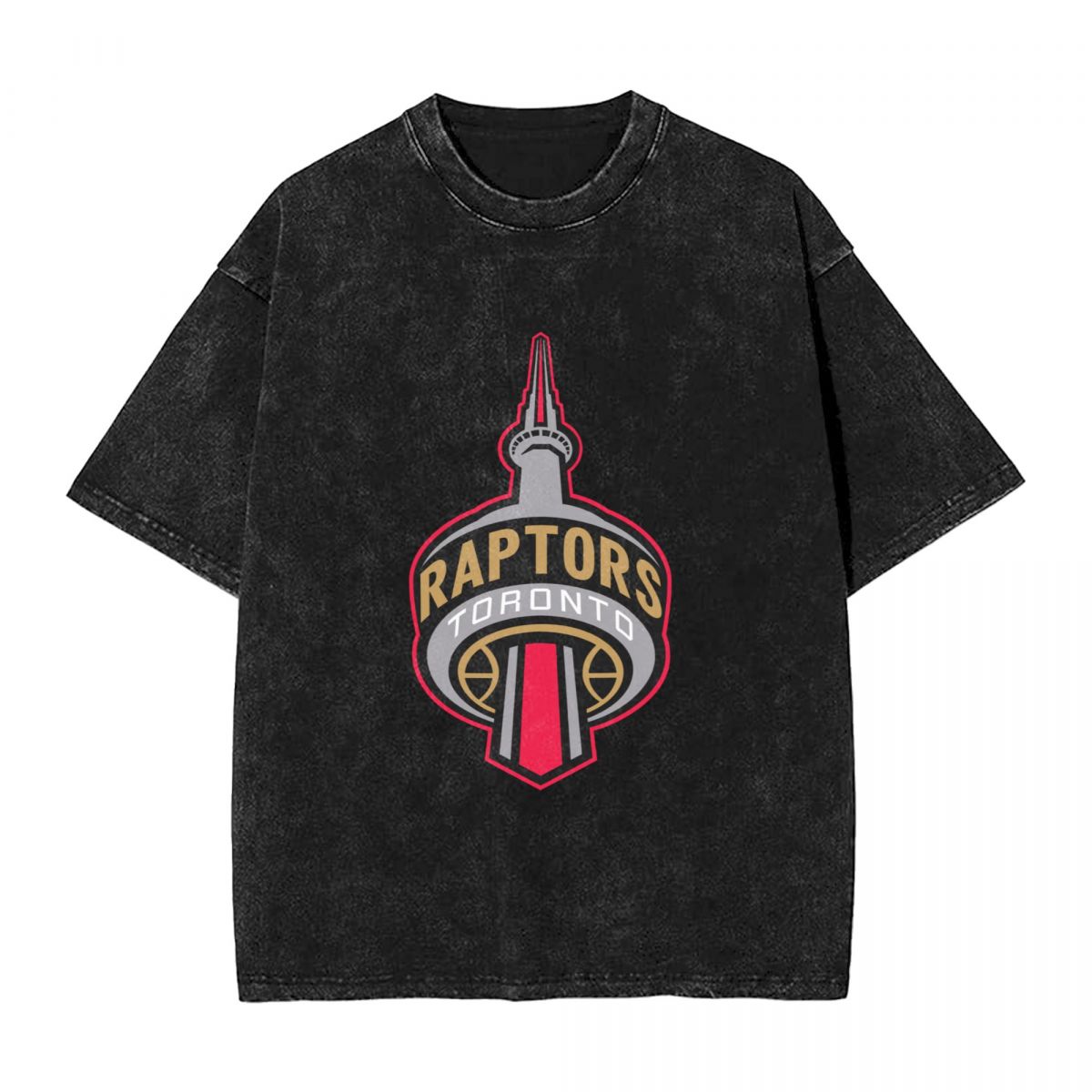 Toronto Raptors Washed Oversized Vintage Men's T-Shirt