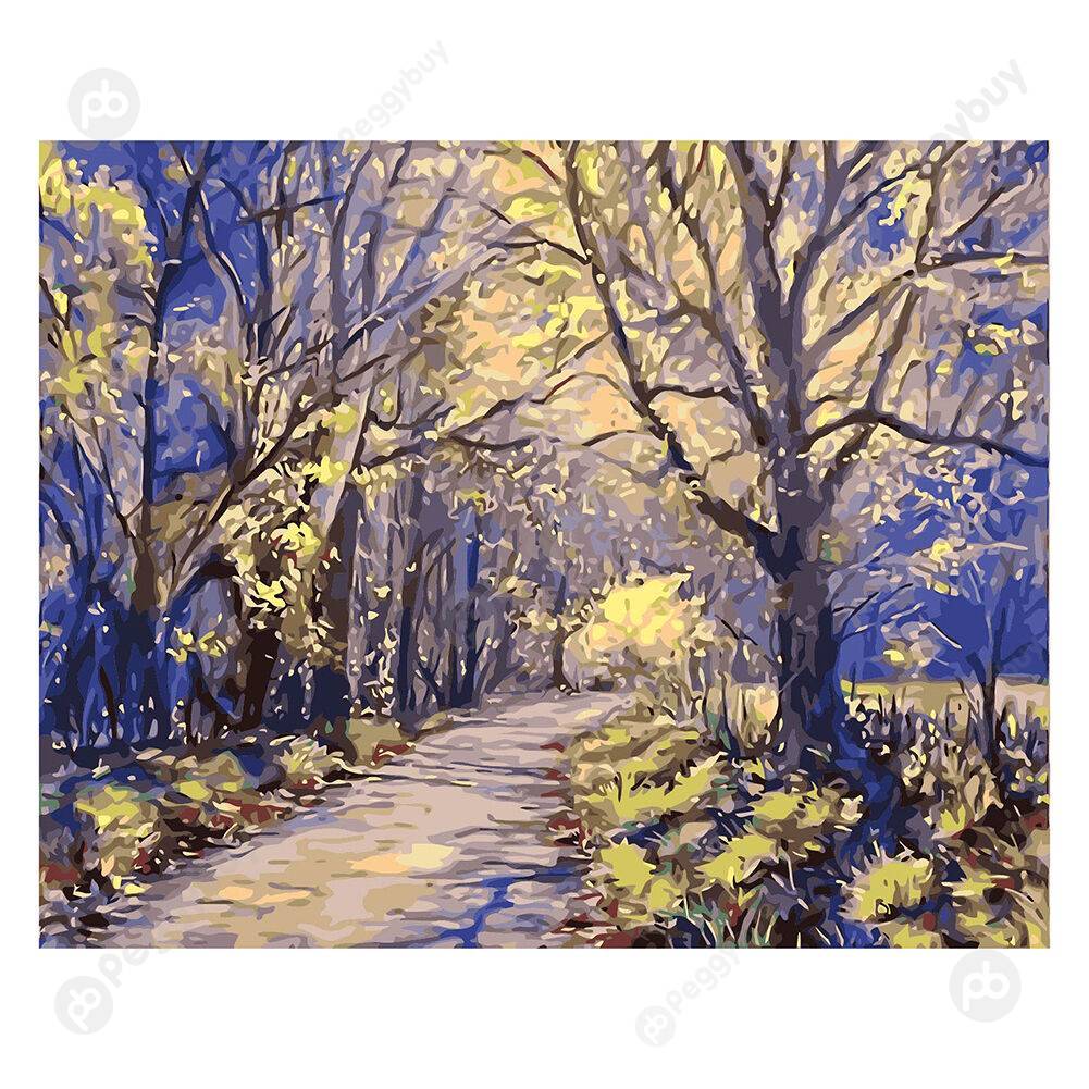 

40*50CM Paint By Numbers-Forest Landscape, 501 Original