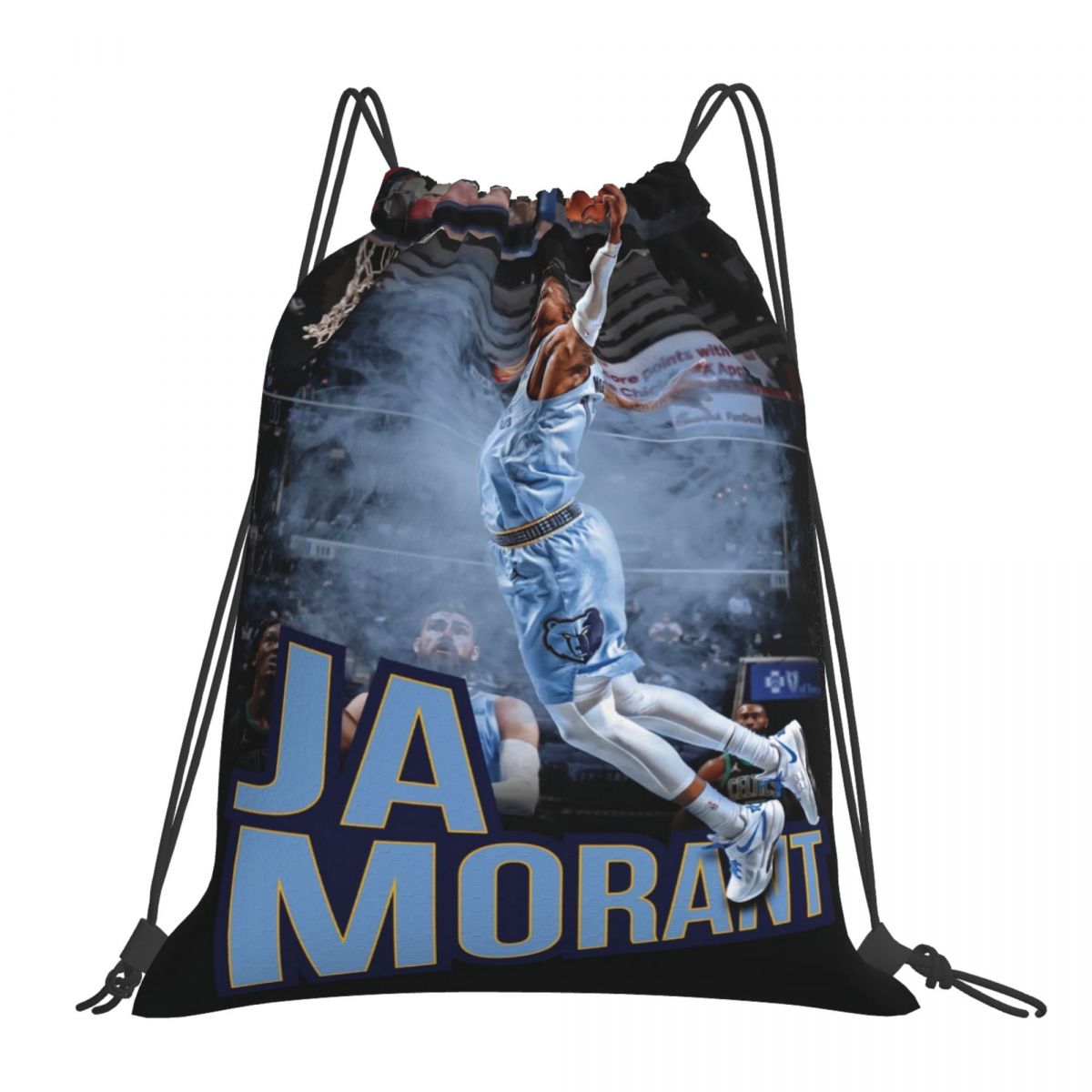 Memphis Grizzlies Ja Morant Artistic Drawstring Bags for School Gym