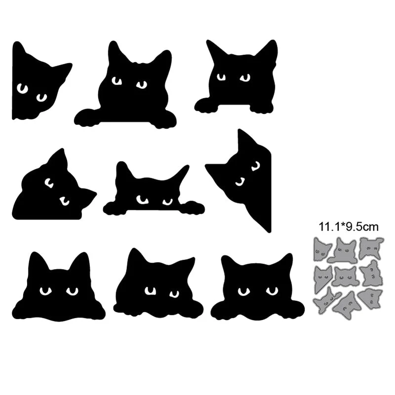 Craft Dies Metal Cutting Dies Cut Die Cat Catching Butterfly Scrapbooking Die Craft Paper Knife Mould Blade Punch Steencils Dies