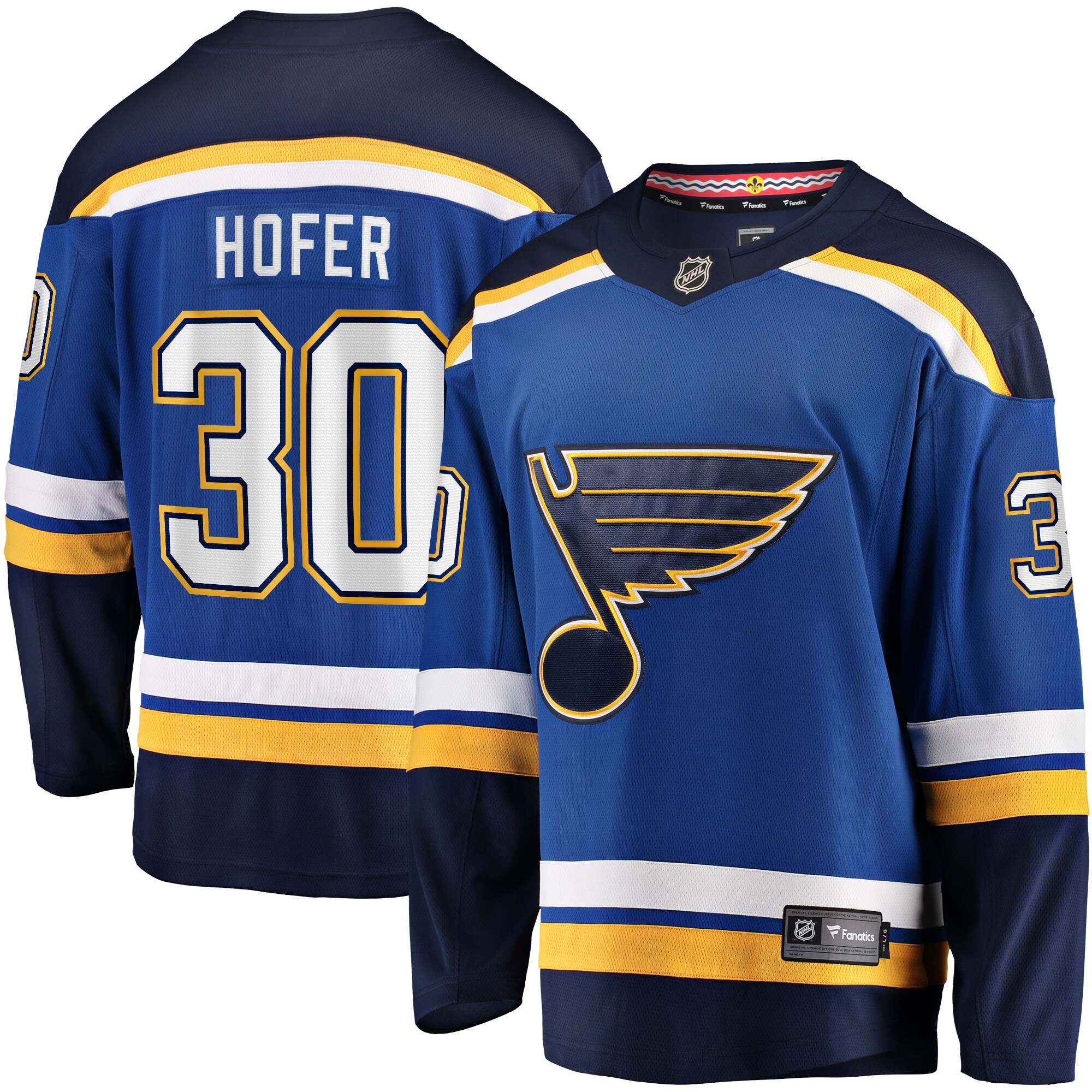 Joel Hofer St. Louis Blues Fanatics Home Premier Breakaway   Jersey &ndash; Blue mysite