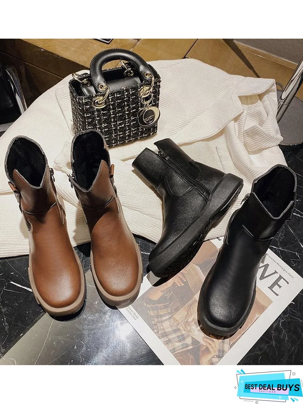 Vintage Leather Ankle Boots