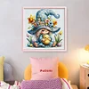 (Multi Style)Gnome Holding A Duckling-Full Embroidery 3 Strands 11CT Stamped Cross Stitch-50*50CM