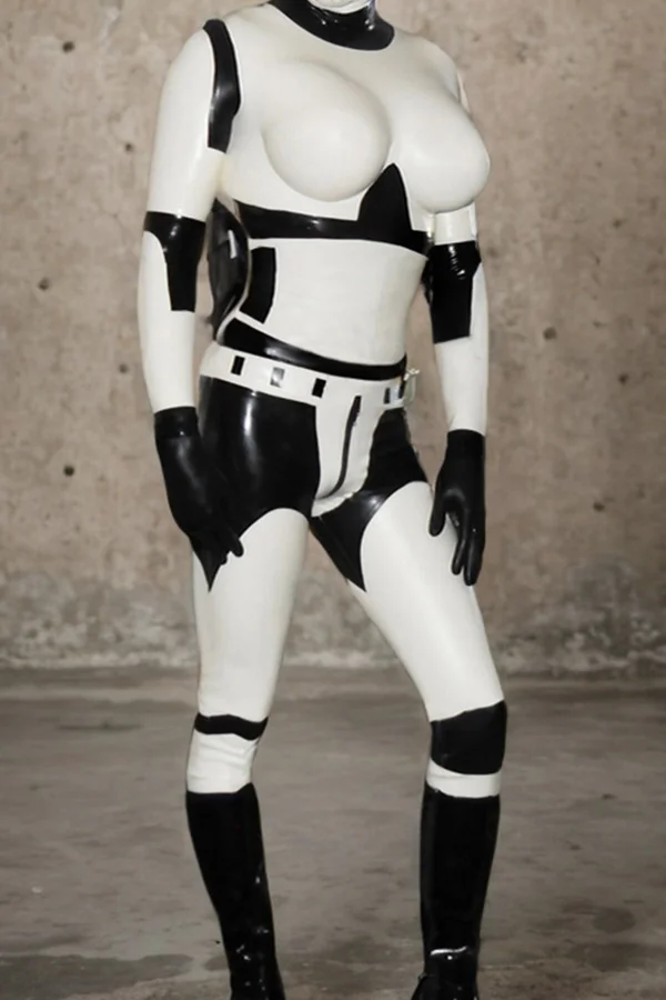 Men Latex Catsuits Startrooper Boob cosplay