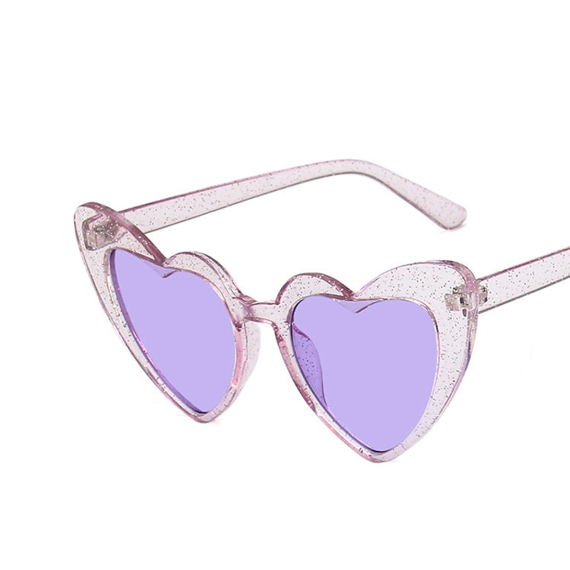 Heart-shaped Frame Sunglasses New Fashion Sunglasses Fluorescent Sunglasses