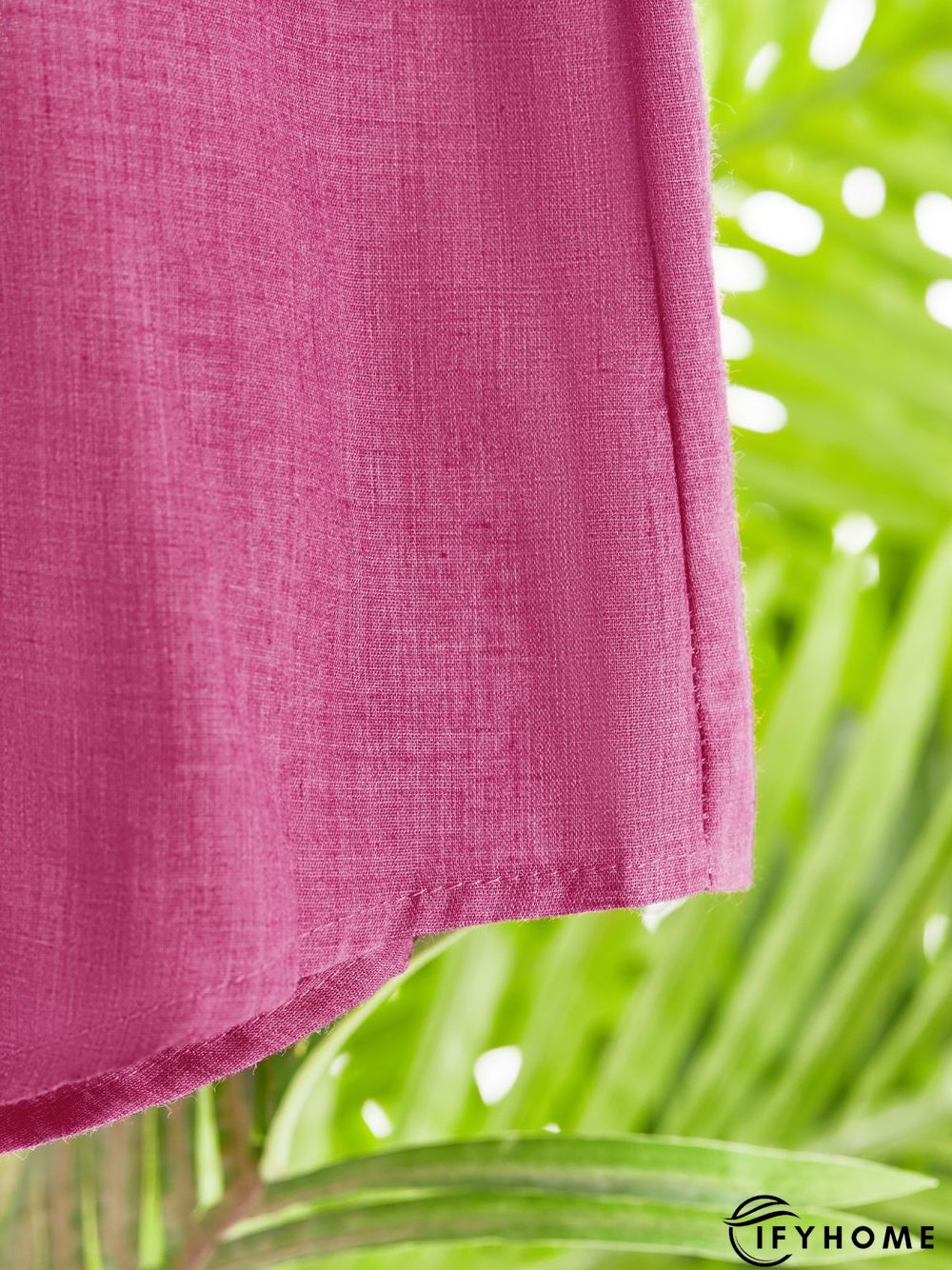 Women Casual Solid V Neck Cotton Long Sleeve Buttoned Tunic Top | IFYHOME