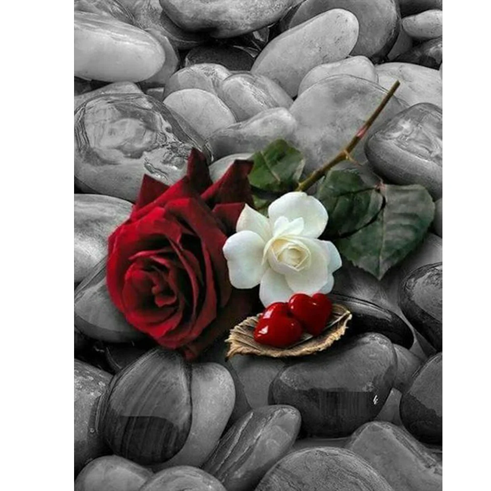 Diamond Painting - Full Round/Square Drill - Red Rose(30*40 - 50*60cm)