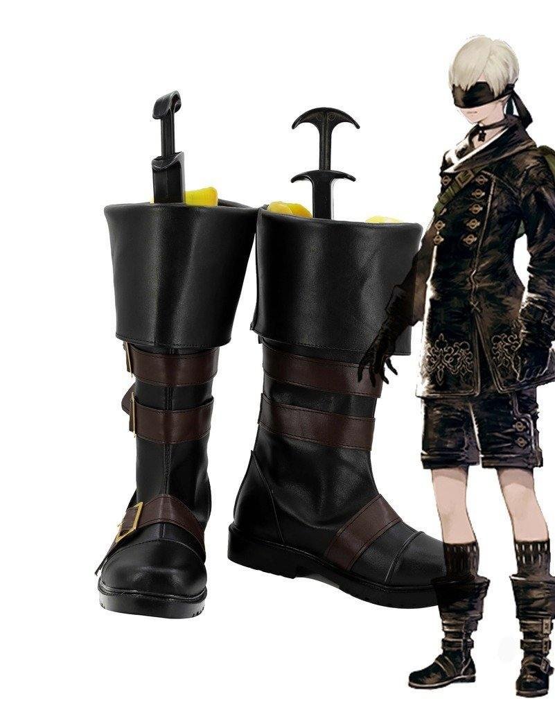 NieR: Automata 9S YoRHa No. 9 Type S Scanner Cosplay Schuhe Stiefel Boots