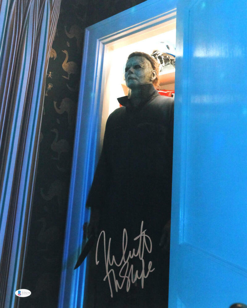 Nick Castle Signed 16x20 Michael Myers in Closet Photo Poster painting w/Insc- Beckett W Auth