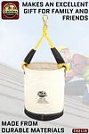 Graintex CB2119 Utility Canvas Bucket Leather Bottom With Hook