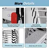 [US Local Warehouse] Wall-Mounted Folding Stairs Attic Ladder Pull Down System with Handrails Retractable Loft Ladder for Indoor/Storehouse/Basement 600lbs Capacity