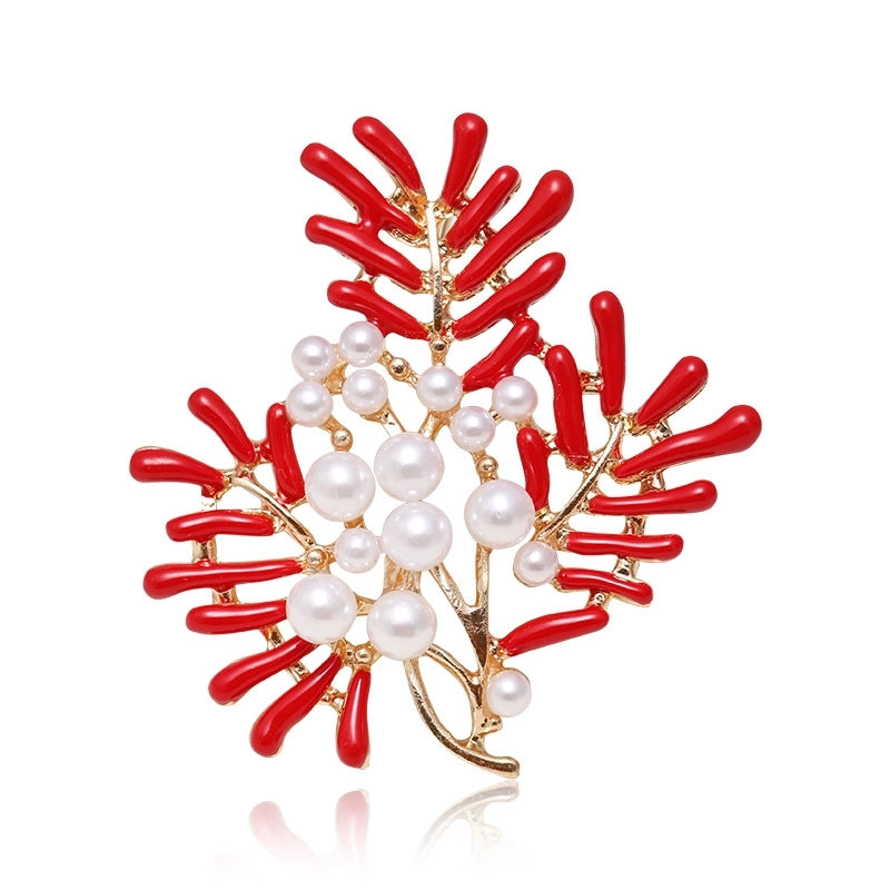 Minimalist Pin Coral Alloy Enamel Women’s Brooches
