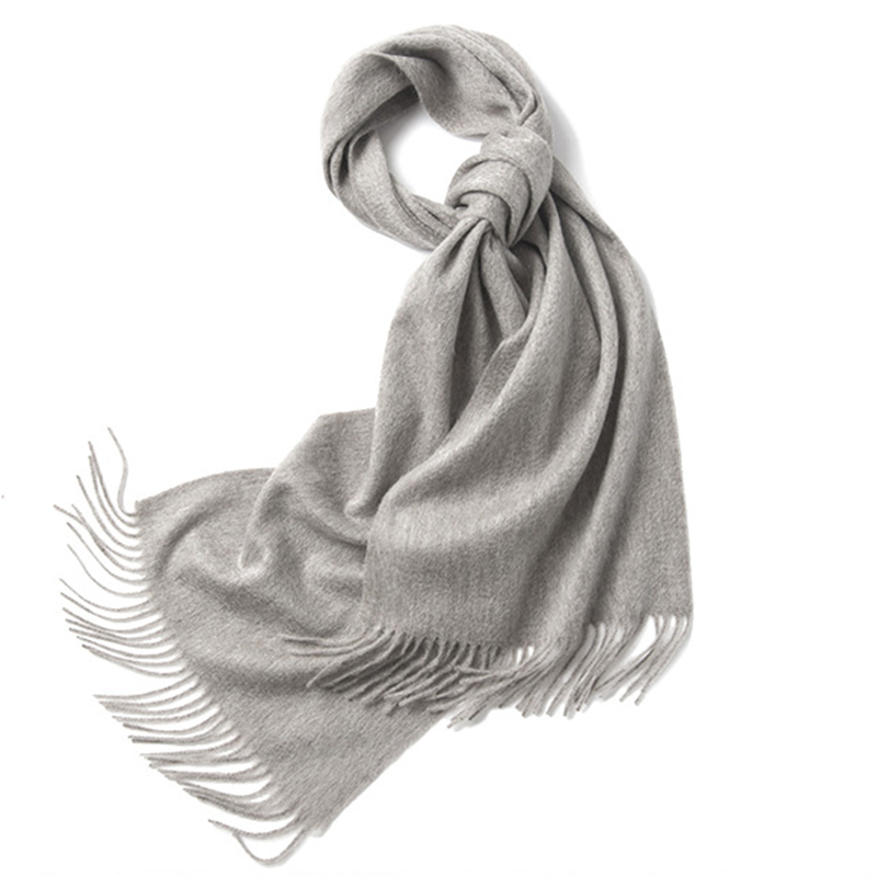 Unisex LambSwool Scarf Pure Color Winter Extra Length Scarf