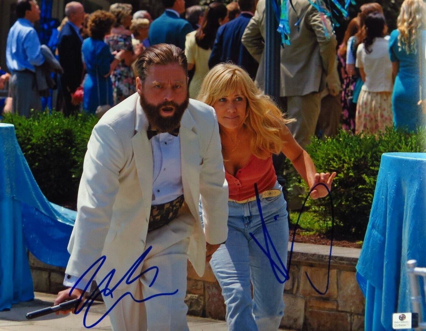 Zach Galifianakis Kristen Wiig Signed Autographed 11X14 Photo Poster painting Masterminds 849477