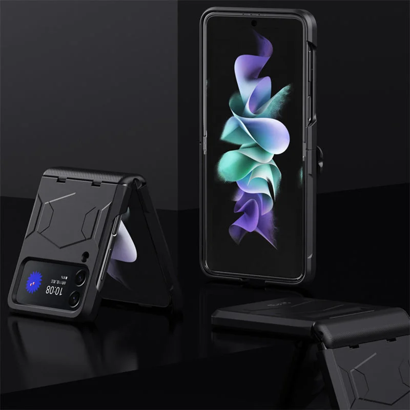 Samsung Z Flip 3/4 all-inclusive chain anti-fall hard shell protective case