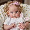 [Heartbeat & Sound] 17" Toddler Lifelike Awake Reborn Baby Doll Girl Gifts For Kids Named Cindy with Bright Brown Eyes - RBBI-Myrebornbabydoll&reg; 	 Myrebornbabydoll&reg;