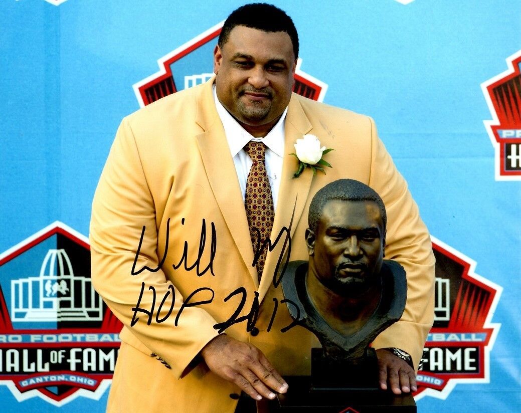 Autographed WILLIE ROAF HOF 2012 New Orleans Saints 8x10 Photo Poster painting w/ COA