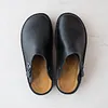 Men's Soft Leather Slippers Plantar Fasciitis Foot and Heel Pain Relief