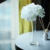 10 Flower Head and Stems | Cream Artificial Satin Hydrangeas, DIY Arrangement